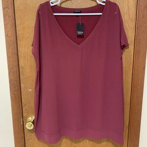 NWT Torrid Dark Blush Dolman Sleeve Shirt Size 3